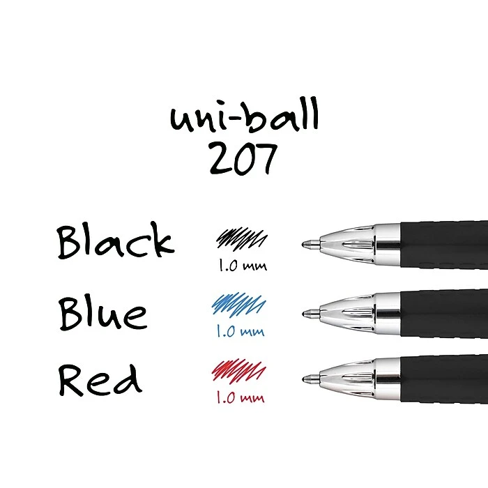 Uni-ball Uniball 207 Retractable Gel Pens, Bold Point, 1.0mm, Blue Ink, Dozen (1790896) 7 Uni-ball Uniball 207 Retractable Gel Pens, Bold Point, 1.0mm, Blue Ink, Dozen (1790896) - Image 7