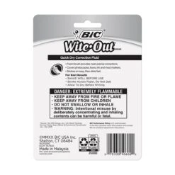 BIC Wite-Out Quick Dry Correction Fluid, 20 Ml., White, 2/Pack (WOFQDP24-A-WHI) 11 BIC Wite-Out Quick Dry Correction Fluid, 20 Ml., White, 2/Pack (WOFQDP24-A-WHI) -Office Supplies Shop 16EB0A43 20AD 4638 80D89F36CF88E2C4 sc7