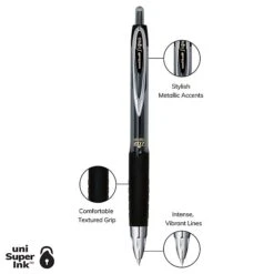Uni-ball 207 Retractable Gel Pens, Micro Point, Black Ink, 4/Pack (61270) -Office Supplies Shop 1BEB018F AEF7 4DB2 B338DB5E06D3A5D1 sc7