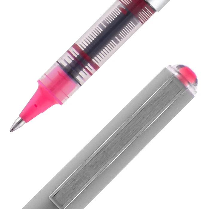 Uni-ball Uniball Vision Designer Rollerball Pens, Fine Point, 0.7mm, Passion Pink Ink (60384) 2 Uni-ball Uniball Vision Designer Rollerball Pens, Fine Point, 0.7mm, Passion Pink Ink (60384) - Image 2