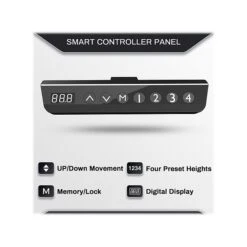 Eureka Ergonomic 30"-48"H L-Shaped Adjustable Standing Desk, Black (ED1874-BK) -Office Supplies Shop 251A8DB3 8553 4F3E 8AAD892D9D72E461 sc7