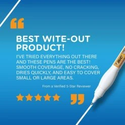 BIC Wite-Out Shake 'N Squeeze Correction Pen, 8 Ml., White, 4/Pack (50745) -Office Supplies Shop 2CF0C055 8BFF 488A 8E43D67260105166 sc7