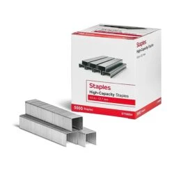 Staples High-Capacity Staples, 1/2" Leg Length, 5000/Box (TR58094)