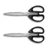 Staples 8" Pointed Tip Stainless Steel Scissors, Straight Handle, Right & Left Handed, 2/Pack (TR55043)