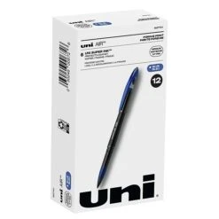 Uni-ball Uni AIR Porous Point Pens, Medium Point, 0.7mm, Blue Ink, 12/Pack (1927701)
