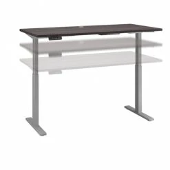 Bush Business Furniture Move 60 Series 27''-47'' Adjustable Standing Desk, Storm Gray (M6S6030SGSK)