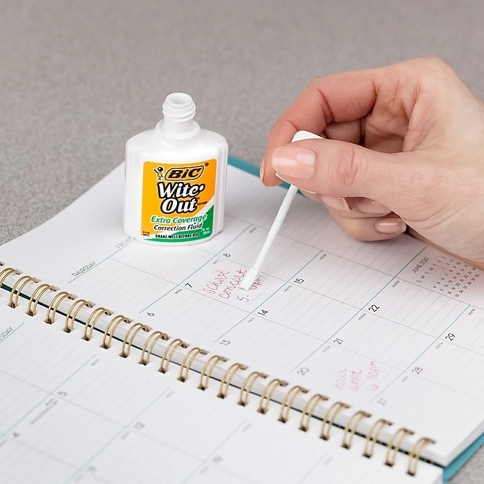 BIC Wite-Out Extra Coverage Correction Fluid, 20 Ml., White (50624/WOFEC12) 4 BIC Wite-Out Extra Coverage Correction Fluid, 20 Ml., White (50624/WOFEC12) - Image 4