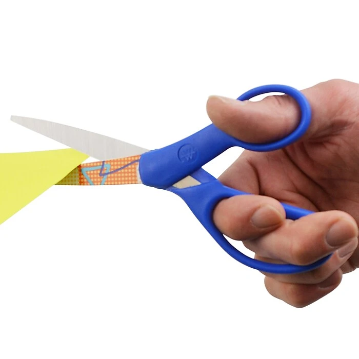 Westcott Fun And Fashion 8.66" Stainless Steel Scissors, Blunt Tip, Blue (16402) 7 Westcott Fun And Fashion 8.66" Stainless Steel Scissors, Blunt Tip, Blue (16402) - Image 7