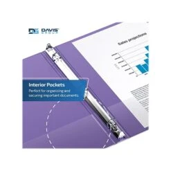 Davis Group Premium Economy 3" 3-Ring Non-View Binder, Purple, 6/Pack (2314-69-06) -Office Supplies Shop 550387BB 79E9 4AAF 953BBB9E9EFF6374 sc7