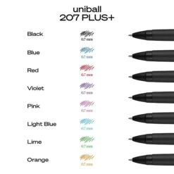 Uni-ball Uniball 207 Plus+ Retractable Gel Pens, Medium Point, 0.7mm, Black Ink, 4 Pack (70141) -Office Supplies Shop 61E17705 A454 46D5 9B0F13FCF0CDFB5C sc7