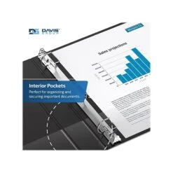 Davis Group Premium Economy 2" 3-Ring Non-View Binder, Black, 6/Pack (2304-01-06) -Office Supplies Shop 66880EA2 332A 493F 9320F0DF6D6845B9 sc7