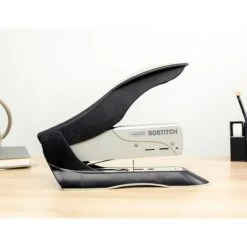 Bostitch Two-Finger Paper Pro Desktop Stapler, 100 Sheet Capacity, Black/Silver (1300) -Office Supplies Shop 6998BA05 E73F 4C8B A1263059B3C90EAC sc7