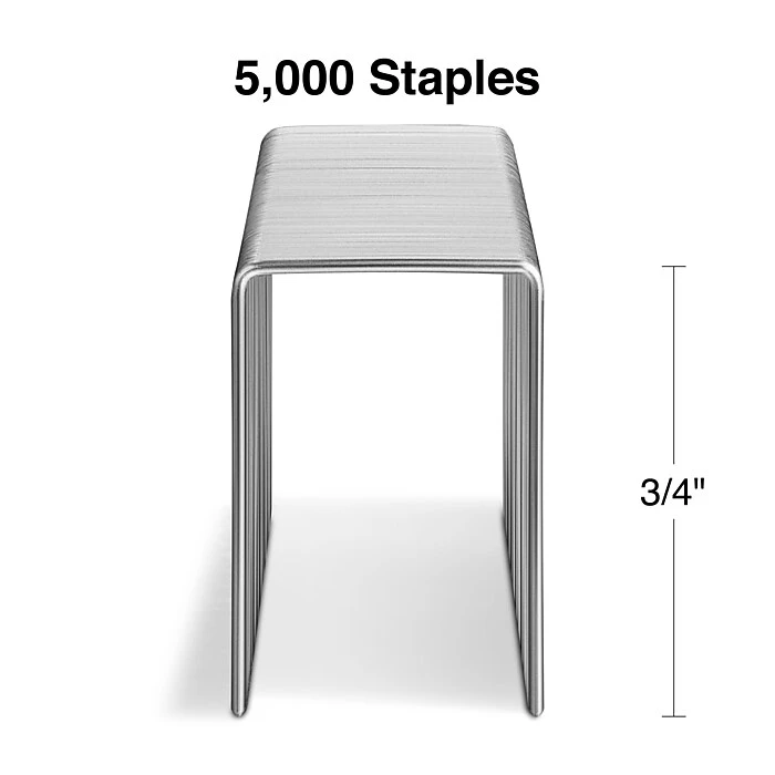 Staples High-Capacity Staples, 3/4" Leg Length, 5000/Box (TR58096) 3 Staples High-Capacity Staples, 3/4" Leg Length, 5000/Box (TR58096) - Image 3