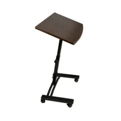 Mind Reader LTCART-BLK Adjustable Standing And Sitting Laptop Cart, Black