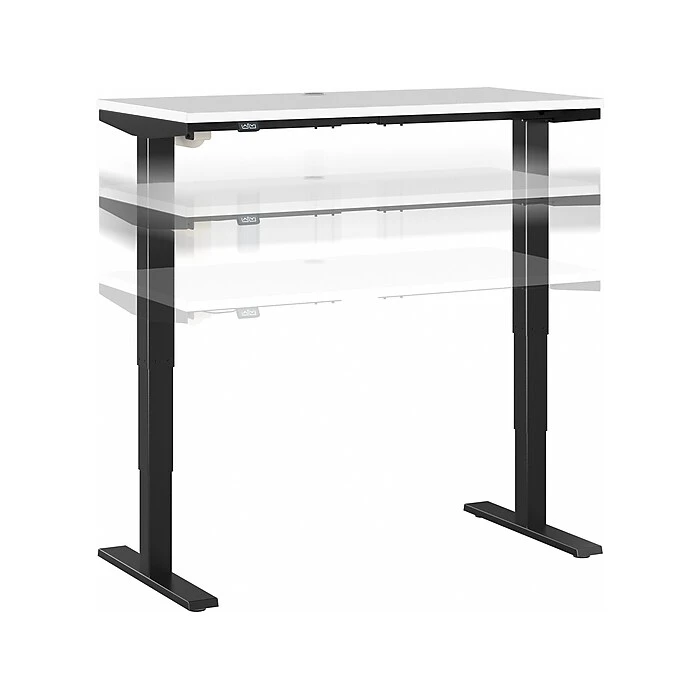 Bush Business Furniture Move 40 28"-48"H Electric Adjustable Standing Desk, White/Black (M4S4824WHBK) 1 Bush Business Furniture Move 40 28"-48"H Electric Adjustable Standing Desk, White/Black (M4S4824WHBK)