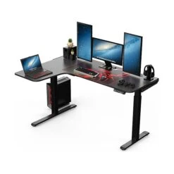 Eureka Ergonomic 30"-48"H L-Shaped Adjustable Standing Desk, Black (ED1874-BK) -Office Supplies Shop 8063F0F6 E1CE 4DAE 85CD01925A73B37B sc7