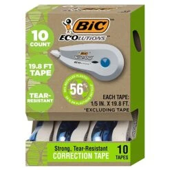 BIC Ecolutions Wite-Out Brand Correction Tape (formerly ReVolution), White, 10/Pack (WOET10-WHI) -Office Supplies Shop 80A095F3 A25C 47E9 A72A85C946A69FB8 sc7