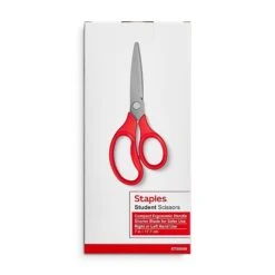 Staples 7" Kids Pointed Tip Stainless Steel Scissors, Straight Handle, Right & Left Handed (TR55049) 7 Staples 7" Kids Pointed Tip Stainless Steel Scissors, Straight Handle, Right & Left Handed (TR55049) -Office Supplies Shop 86E9A421 1F68 4BEF A553DFAA87321CE3 sc7