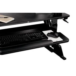 3M™ Precision Standing Desk, 35"W Adjustable Desk Riser With Gel Wrist Rest And Precise™ Mouse Pad, Black (SD60B) -Office Supplies Shop 87736EE2 B563 4B80 A91749684BA5606C sc7