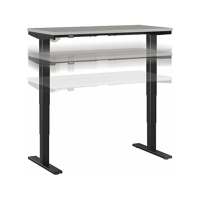 Bush Business Furniture Move 40 28"-48"H Electric Adjustable Standing Desk, Platinum Gray/Black (M4S4824PGBK) 1 Bush Business Furniture Move 40 28"-48"H Electric Adjustable Standing Desk, Platinum Gray/Black (M4S4824PGBK)