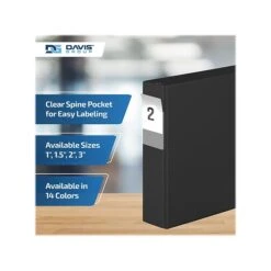 Davis Group Premium Economy 2" 3-Ring Non-View Binder, Black, 6/Pack (2304-01-06) -Office Supplies Shop 9C13F5BC D8AC 43A5 817003CC14837255 sc7
