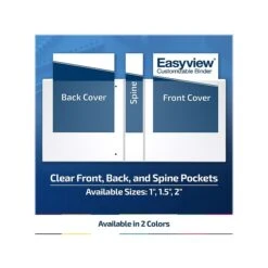 Davis Group Easyview Premium 2" 3-Ring View Binder, White, 2/Pack (8603-00-02) -Office Supplies Shop A2BC3DDE ECD6 427D 8D57BD28AC7EF96A sc7