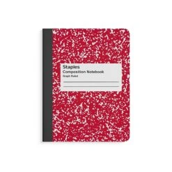 Staples Composition Notebook, 7.5" X 9.75", Graph Ruled, 80 Sheets, Black/White (ST55072) -Office Supplies Shop A889DF41 BFAA 4C3E B44746CC8BAEB089 sc7