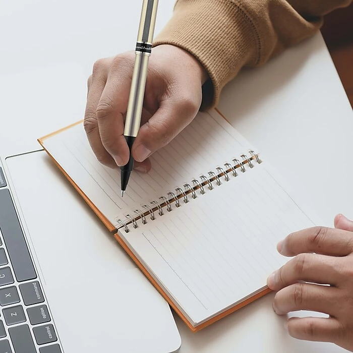 Uni-ball Uniball Deluxe Rollerball Pen, Micro Point, 0.5mm, Blue Ink (60027) 5 Uni-ball Uniball Deluxe Rollerball Pen, Micro Point, 0.5mm, Blue Ink (60027) - Image 5