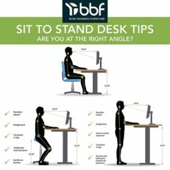 Bush Business Furniture Move 60 Series 27''-47'' Adjustable Standing Desk, White (M6S4830WHSK) -Office Supplies Shop B29C00A3 D600 4712 BFEAFE611A6D38F7 sc7