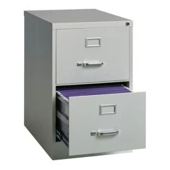 Hirsh 25" Deep Vertical File Cabinet, Legal, 2-Drawer, Light Gray (14414) -Office Supplies Shop B7B0AB7A E260 48AE B10F92874B23D88D sc7