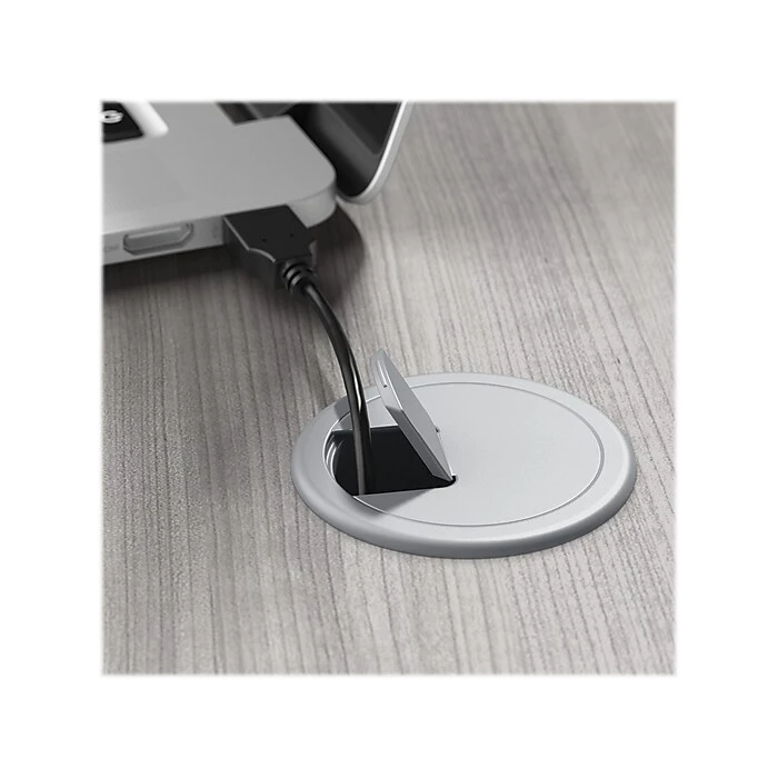 Bush Business Furniture Move 40 28"-48"H Electric Adjustable Standing Desk, Platinum Gray/Black (M4S4824PGBK) 7 Bush Business Furniture Move 40 28"-48"H Electric Adjustable Standing Desk, Platinum Gray/Black (M4S4824PGBK) - Image 7