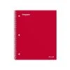 Staples Premium 2-Subject Notebook, 8.5" X 11", College Ruled, 120 Sheets, Red (TR58312)