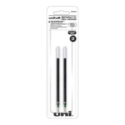 Uni-ball Impact RT Gel-Ink Pen Refills, Bold Tip, Black Ink, 2/Pack (65873PP)