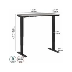 Bush Business Furniture Move 40 28"-48"H Electric Adjustable Standing Desk, Platinum Gray/Black (M4S4824PGBK) 12 Bush Business Furniture Move 40 28"-48"H Electric Adjustable Standing Desk, Platinum Gray/Black (M4S4824PGBK) -Office Supplies Shop CF628C9C 7A09 4818 BBF2AB43535B832E sc7
