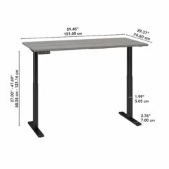 Bush Business Furniture Move 60 Series 27"-48" Adjustable Standing Desk, Platinum Gray/Black (M6S6030PGBK) 12 Bush Business Furniture Move 60 Series 27"-48" Adjustable Standing Desk, Platinum Gray/Black (M6S6030PGBK) -Office Supplies Shop D3CEB371 311A 4CA9 A2C638B604E1FB57 sc7