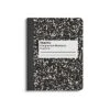 Staples Composition Notebook, 7.5" X 9.75", Graph Ruled, 80 Sheets, Black/White (ST55072)