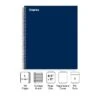 Staples Premium 1-Subject Notebook, 8.5" X 11", College Ruled, 90 Sheets, Blue (TR58356)