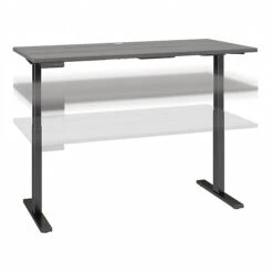 Bush Business Furniture Move 60 Series 27"-48" Adjustable Standing Desk, Platinum Gray/Black (M6S6030PGBK)