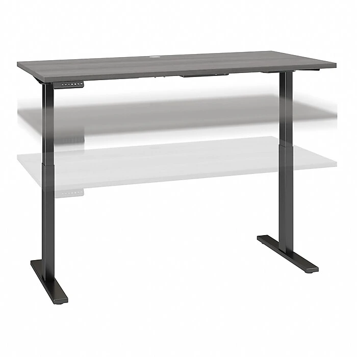 Bush Business Furniture Move 60 Series 27"-48" Adjustable Standing Desk, Platinum Gray/Black (M6S6030PGBK) 1 Bush Business Furniture Move 60 Series 27"-48" Adjustable Standing Desk, Platinum Gray/Black (M6S6030PGBK)