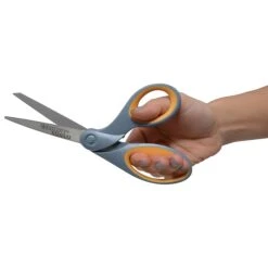 Westcott Titanium Bonded 8" Titanium Multi-Purpose/Heavy Duty Scissor, Sharp Tip, Gray/Yellow (13731) -Office Supplies Shop E2EB47A5 459F 4C6A 8B548D8D42D68CF8 sc7
