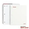 Staples Accel 1-Subject Notebook, 8.5" X 11", College Ruled, 100 Sheets, White (25539M)