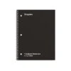 Staples 1-Subject Notebook, 8.5" X 10.5", College Ruled, 70 Sheets, Black, 3/Pack (TR58373)