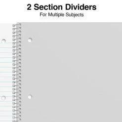 Staples 3 Subject Notebook, 8" X 10 1/2", Wide Ruled, 120 Sheets, Assorted Colors (Each) 9 Staples 3 Subject Notebook, 8" X 10 1/2", Wide Ruled, 120 Sheets, Assorted Colors (Each) -Office Supplies Shop EC68493C 26AC 42C8 8C736D5C4AAE6C19 sc7 1