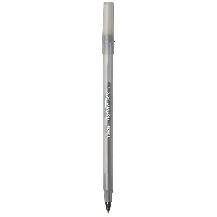 BIC Round Stic Ballpoint Pen, Fine Point, 0.8mm, Black Ink, Dozen (20129/GSF11BK) 2 BIC Round Stic Ballpoint Pen, Fine Point, 0.8mm, Black Ink, Dozen (20129/GSF11BK) - Image 2