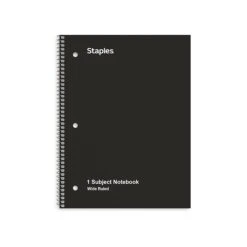 Staples 1-Subject Notebook, 8" X 10.5", Wide Ruled, 70 Sheets, Blue (TR24003) -Office Supplies Shop FAD87497 4BB6 4012 84385B11D7B4D474 sc7