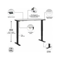Bush Business Furniture Move 40 28"-48"H Electric Adjustable Standing Desk, White/Black (M4S4824WHBK) 10 Bush Business Furniture Move 40 28"-48"H Electric Adjustable Standing Desk, White/Black (M4S4824WHBK) -Office Supplies Shop FF15FCBF 9372 4461 895A083BB48C11D5 sc7