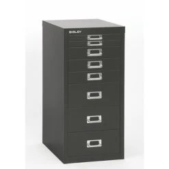 Bisley® 8 Drawer Steel Desktop Multidrawer Cabinet, Black -Office Supplies Shop m000074171 sc7