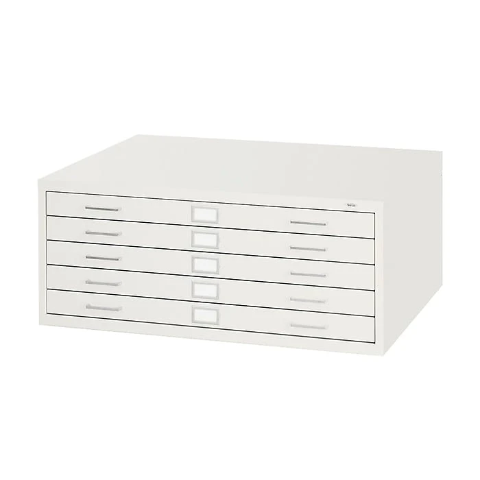 Safco® Graphic Arts 5-Drawer Steel Flat File For 24" X 36" Documents, White 1 Safco® Graphic Arts 5-Drawer Steel Flat File For 24" X 36" Documents, White