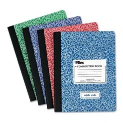 TOPS 1-Subject Composition Notebooks, 7.5" X 9.75", Wide Ruled, 100 Sheets, Assorted Colors (TOP 63794)