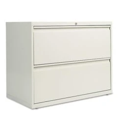 Two-Drawer Lateral File Cabinet, 36w X 19-1/4d X 29h, Light Gray